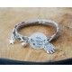 bracelet double tour liberty à personnaliser