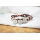 bracelet gris gravé