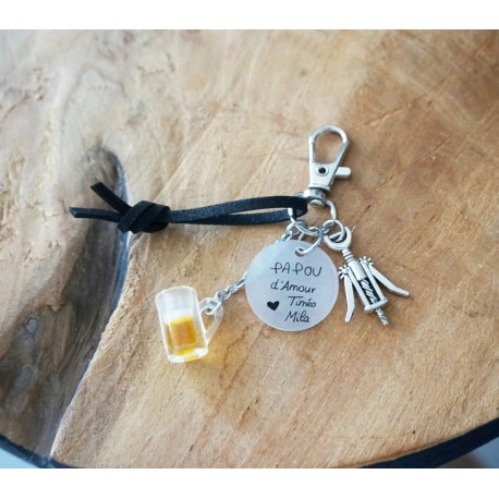 Porte clé à personnaliser Papa