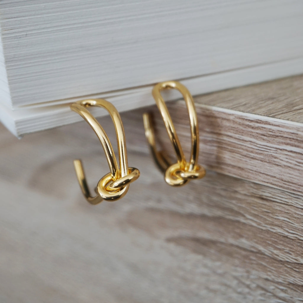 Boucles d’oreilles créoles Infinity