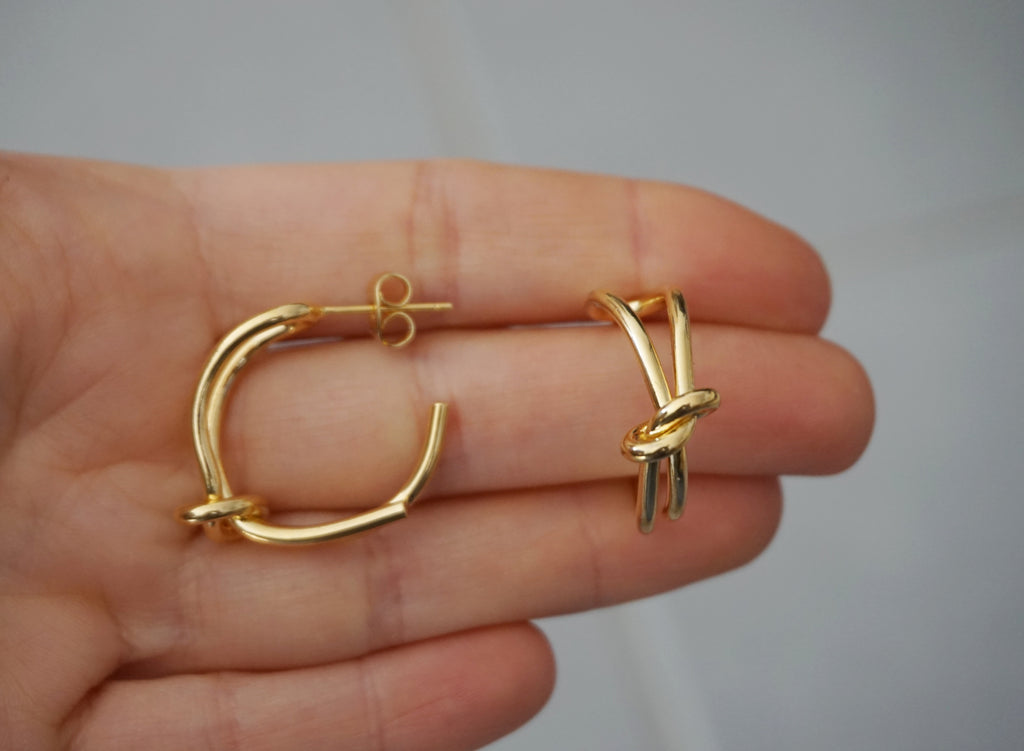 Boucles d’oreilles créoles Infinity
