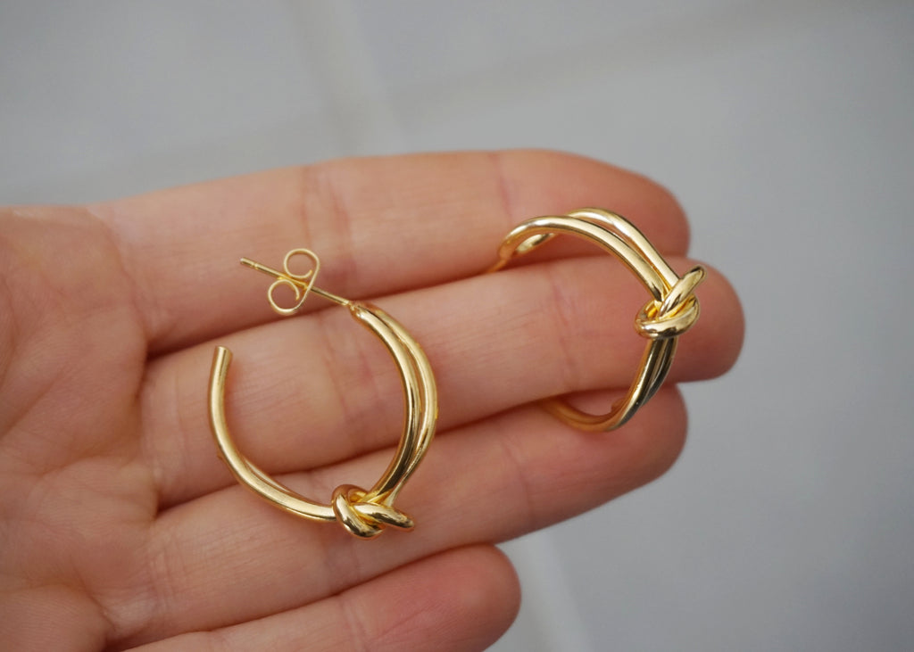 Boucles d’oreilles créoles Infinity