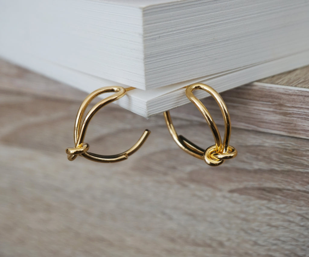 Boucles d’oreilles créoles Infinity
