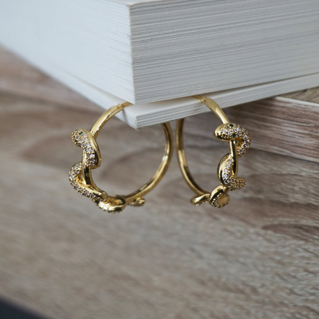 Boucles d’oreilles créoles Athéna
