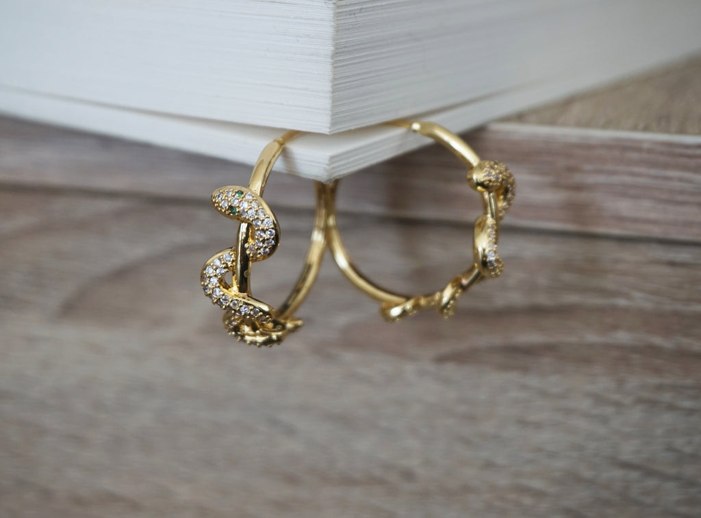 Boucles d’oreilles créoles Athéna