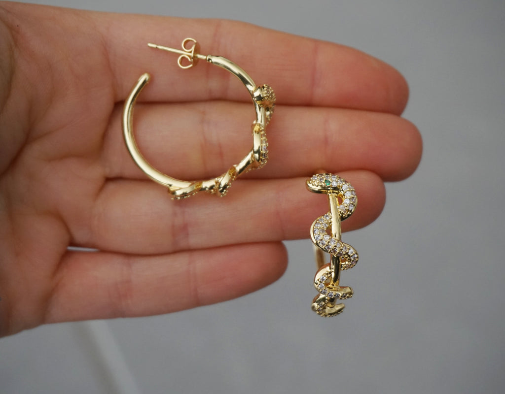 Boucles d’oreilles créoles Athéna