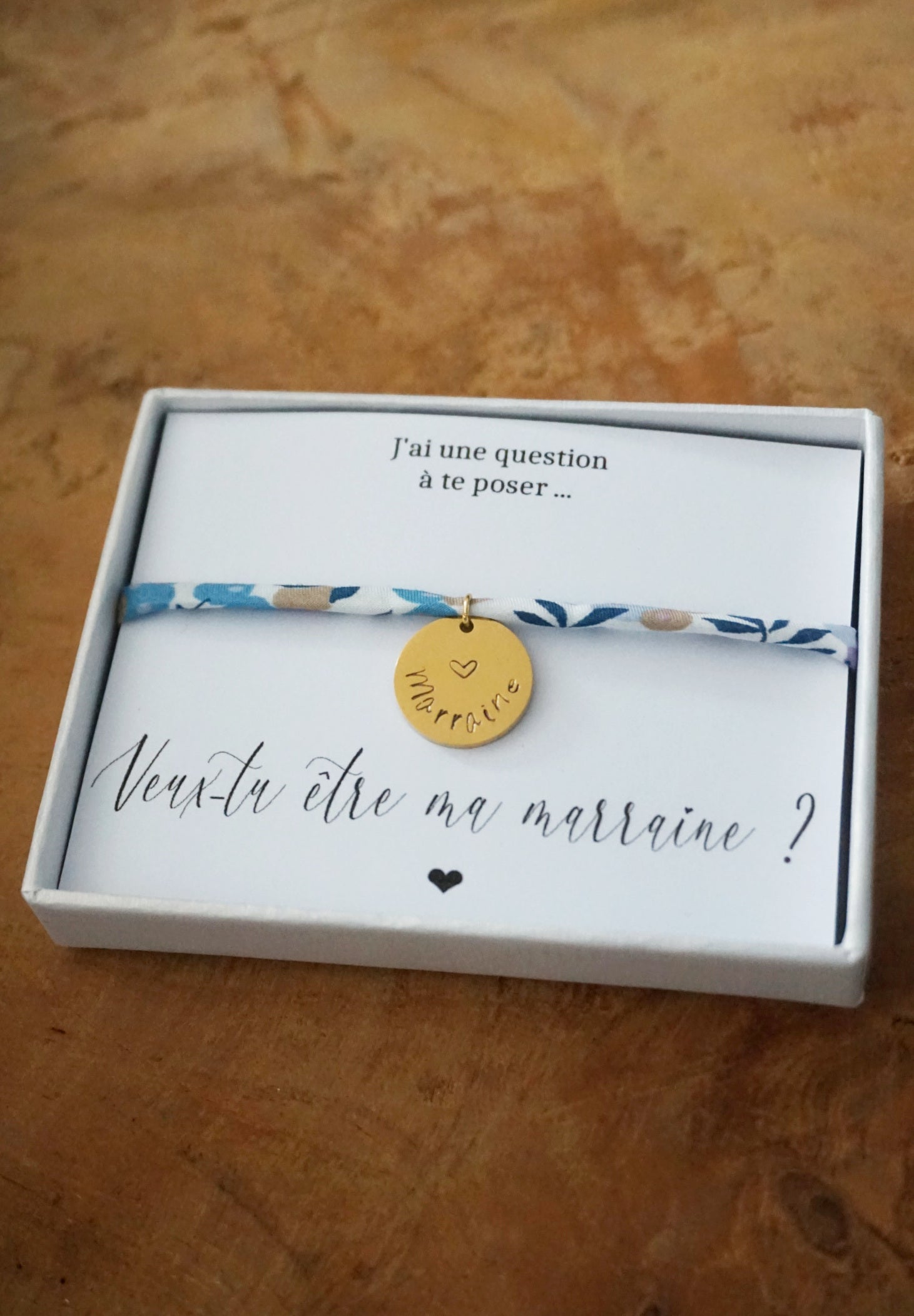 bracelet médaille Marraine